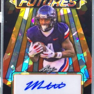 2024 Leaf Vivid Malik Washington Auto /5 VF-MW1 Cavaliers Vivid Futures Auto