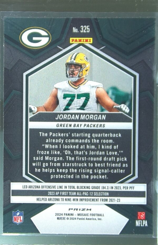 2024 Mosaic Jordan Morgan Mosaic Reactive Yellow 325 Packers - Image 3