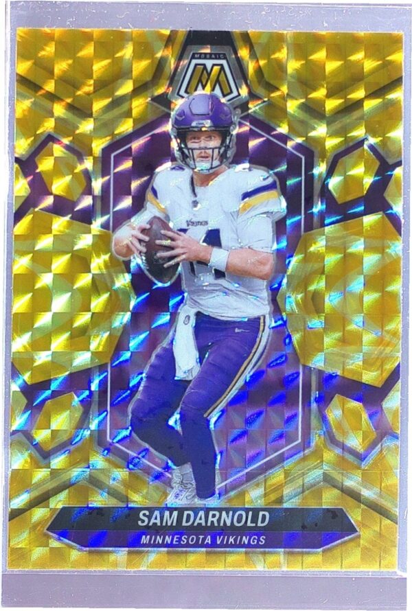 2024 Mosaic Sam Darnold Mosaic Reactive Yellow 141 Vikings