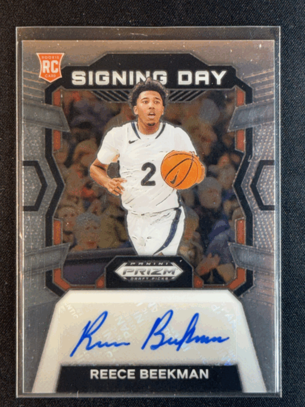 2024 Panini Prizm Draft Picks Signing Day Reece Beekman Autograph Auto Rookie RC