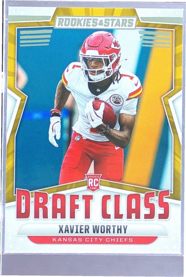 2024 Panini Rookies & Stars Xavier Worthy RC #DC-XWY Chiefs Draft Class