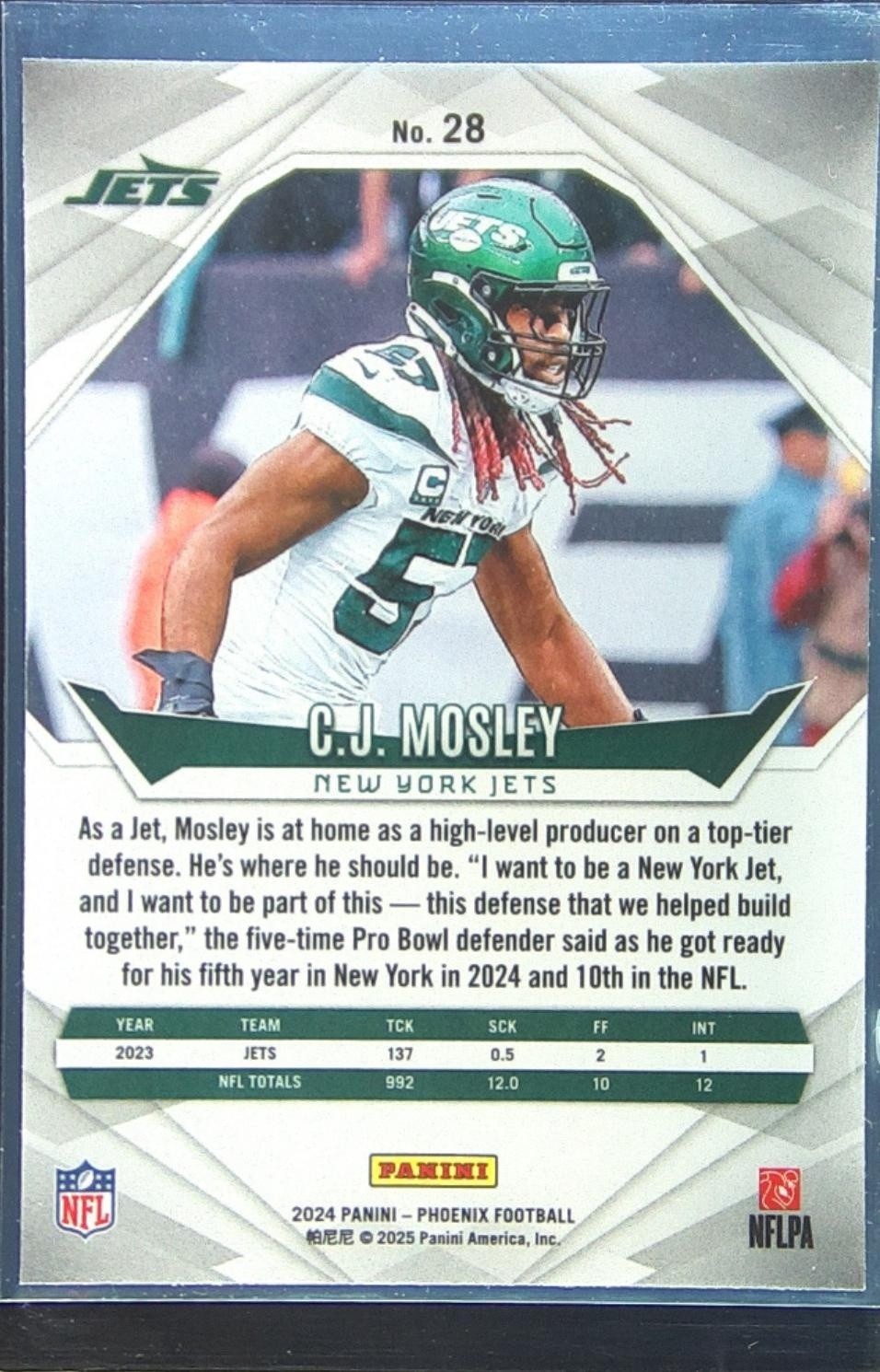2024 Phoenix C.J. Mosley Hyper #28 Jets - Image 3