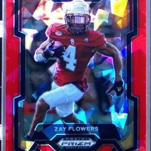 2024 Prizm Collegiate Draft Picks Zay Flowers Red Ice 13 Eagles
