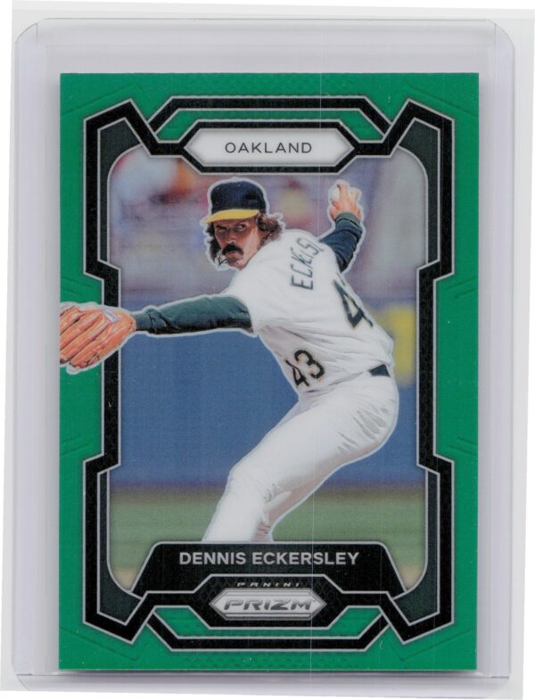 2024 Prizm Dennis Eckersley Green Prizms #89 Athletics