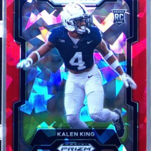 2024 Prizm Draft Picks Kalen King Red Ice RC #139 Lions