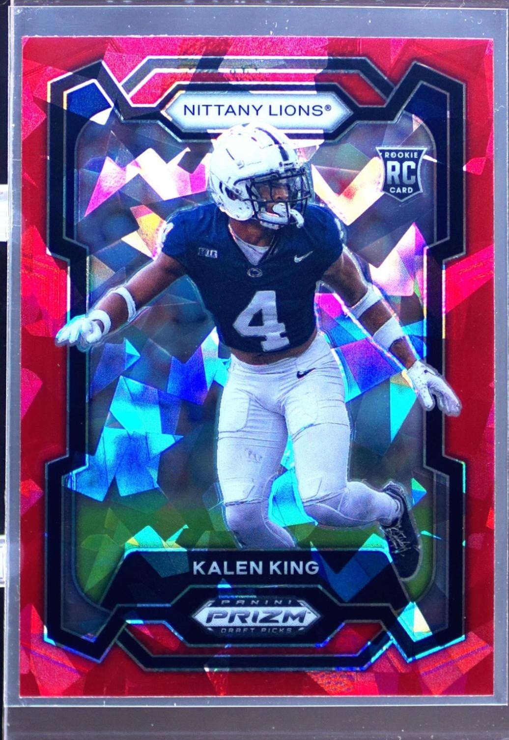 2024 Prizm Draft Picks Kalen King Red Ice RC #139 Lions