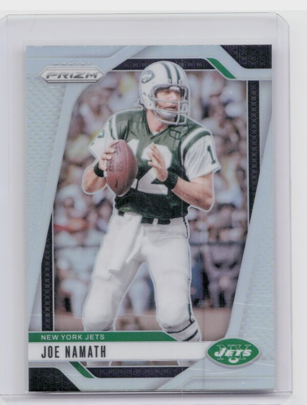 2024 Prizm Joe Namath Auto 228 Jets Autographs Silver Prizm