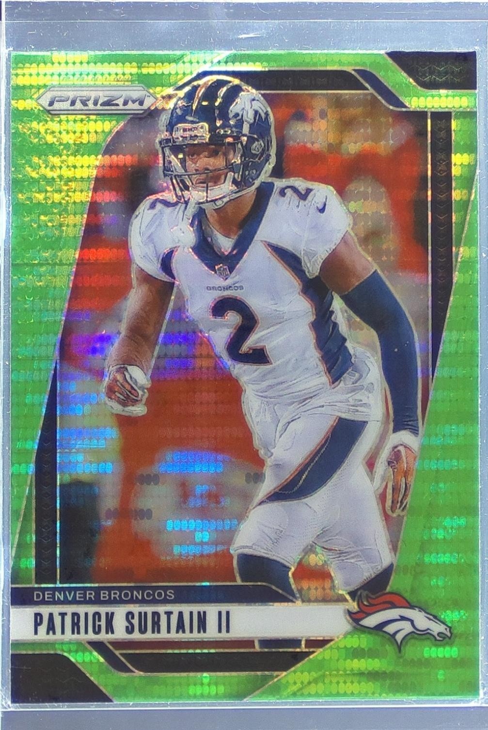 2024 Prizm Patrick Surtain II Neon Green Pulsar 87 Broncos