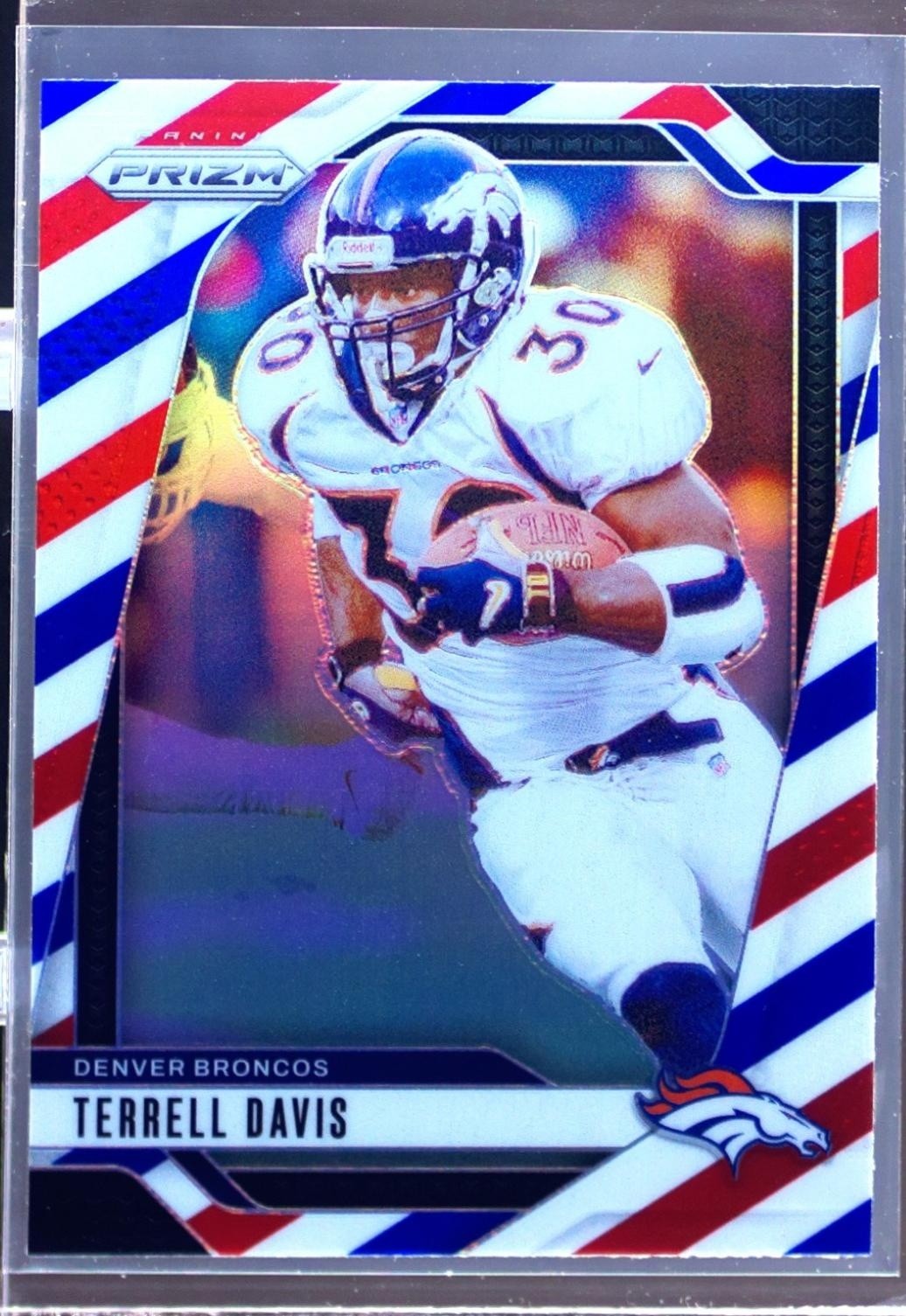2024 Prizm Terrell Davis Red White and Blue 91 Broncos