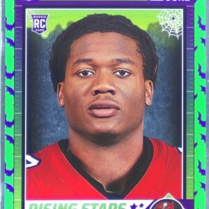 2024 Score-A-Treat Bucky Irving RC #9 Buccaneers Rising Stars Green Bats