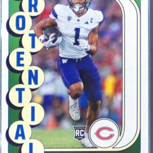 2024 Score Rome Odunze RC #18 Bears Protential