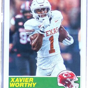 2024 Score Xavier Worthy RC #1 Chiefs 35th Anniversary Rookies