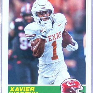 2024 Score Xavier Worthy RC #1 Chiefs 35th Anniversary Rookies