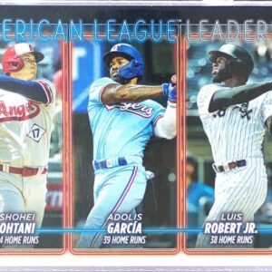 2024 Topps American League Leaders Home Runs (Ohtani / García / Robert Jr.) #179