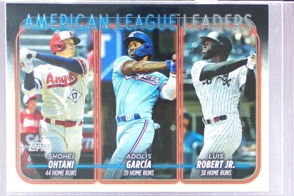 2024 Topps American League Leaders Home Runs (Ohtani / García / Robert Jr.) #179