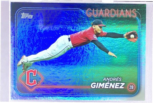 2024 Topps Andres Gimenez Rainbow Foil #289 Guardians