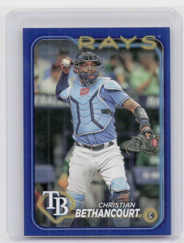 2024 Topps Christian Bethancourt Royal Blue #96 Rays