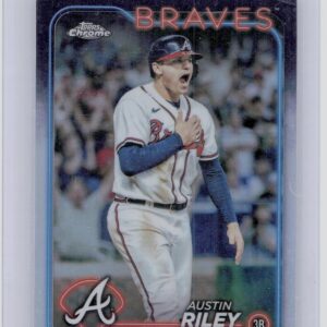 2024 Topps Chrome Austin Riley Refractors #84 Braves
