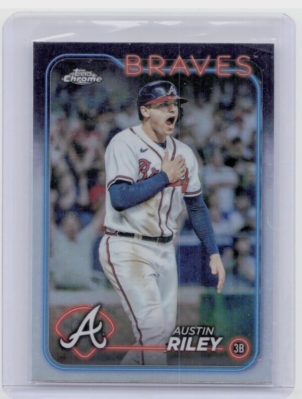 2024 Topps Chrome Austin Riley Refractors #84 Braves