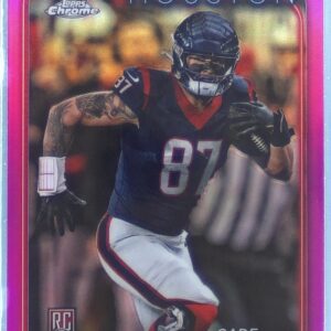 2024 Topps Chrome Cade Stover Pink Refractor RC #236 Texans