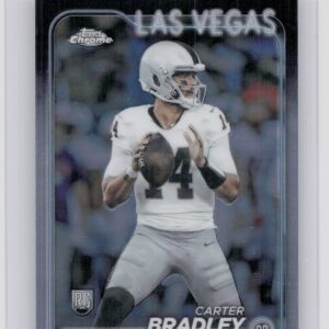 2024 Topps Chrome Carter Bradley RC 272 Raiders