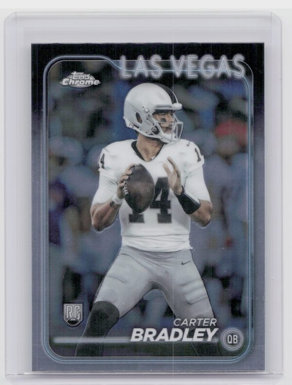 2024 Topps Chrome Carter Bradley RC 272 Raiders