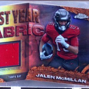 2024 Topps Chrome Jalen McMillan JSY RC #FYF-JM First Year Fabric Relics