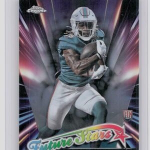 2024 Topps Chrome Jaylen Wright RC FS-21 Dolphins Future Stars