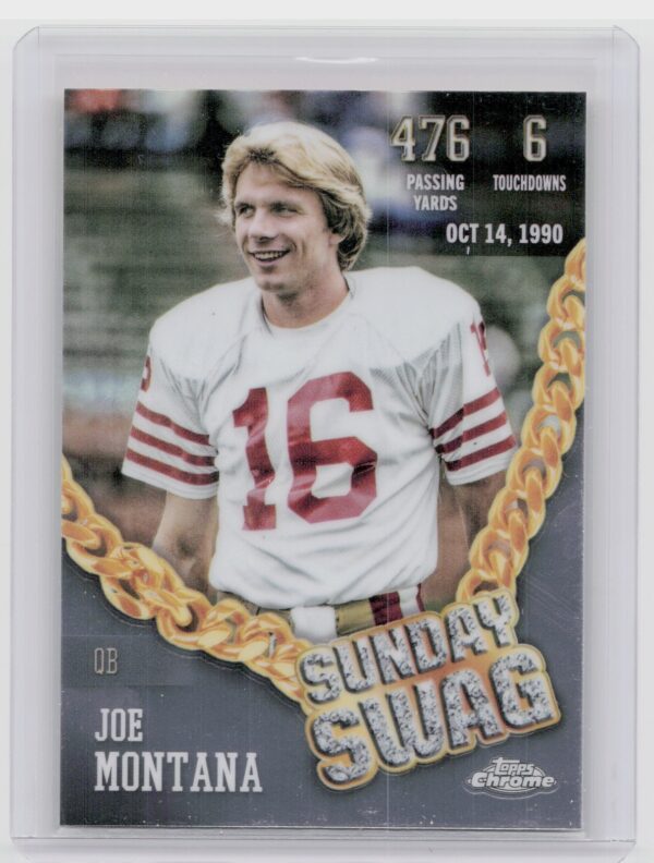 2024 Topps Chrome Joe Montana SS-5 49ers Sunday Swag