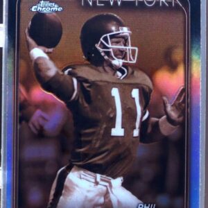 2024 Topps Chrome Phil Simms Sepia Refractor #140 Giants