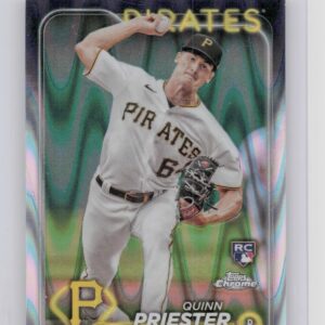 2024 Topps Chrome Quinn Priester Raywave Refractors #55 Pirates