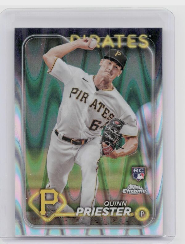 2024 Topps Chrome Quinn Priester Raywave Refractors #55 Pirates