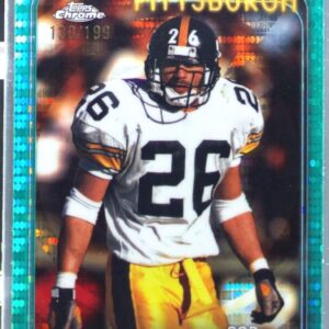 2024 Topps Chrome Rod Woodson Aqua Refractor /199 #166 Steelers