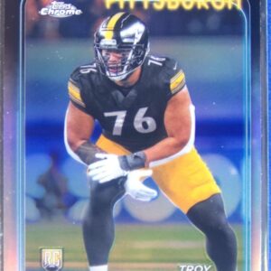 2024 Topps Chrome Troy Fautanu Refractor RC #295 Steelers