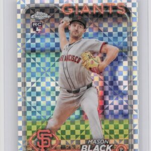 2024 Topps Chrome Update Mason Black X Fractors RC #USC121 Giants