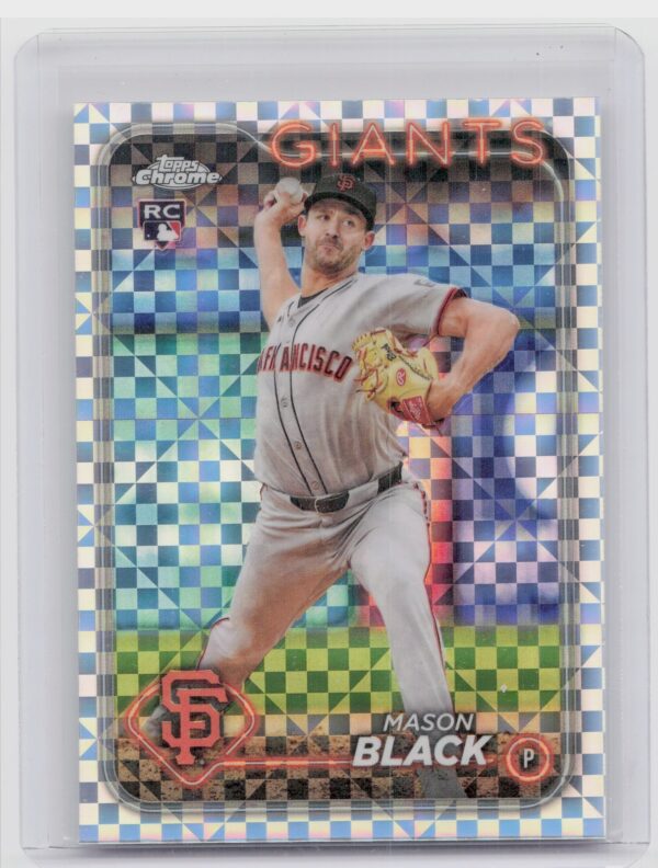 2024 Topps Chrome Update Mason Black X Fractors RC #USC121 Giants