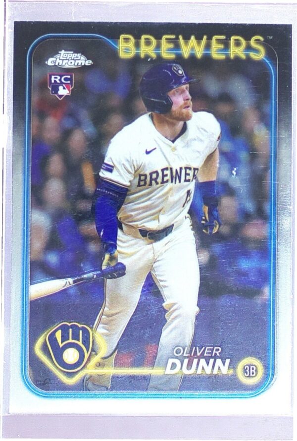 2024 Topps Chrome Update Oliver Dunn RC #USC135 Brewers