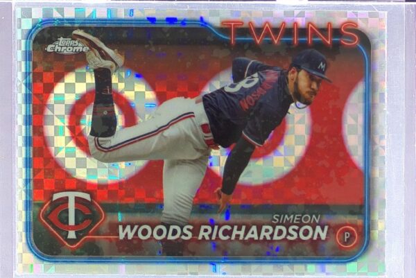 2024 Topps Chrome Update Simeon Woods Richardson X Fractors #USC45 Twins
