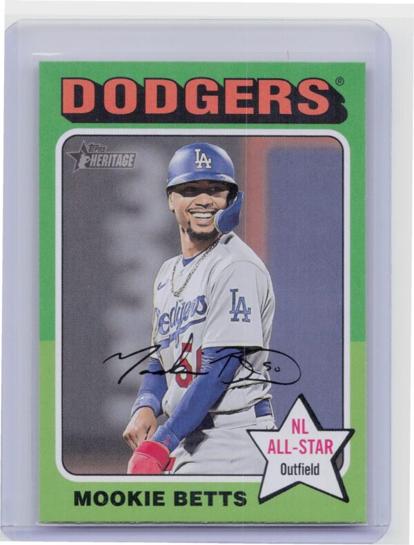 2024 Topps Heritage Mini Mookie Betts #499 Dodgers