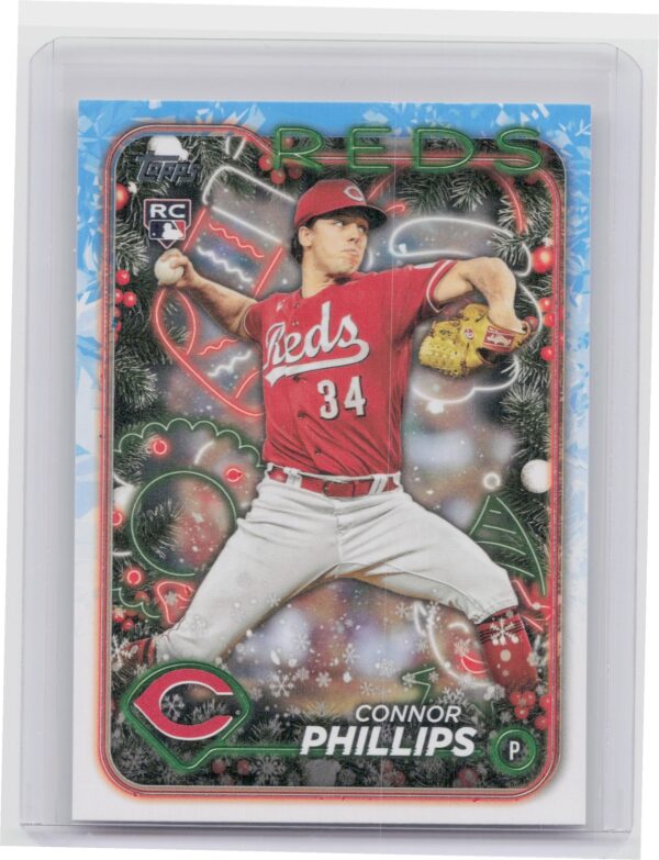 2024 Topps Holiday Connor Phillips H198 Reds