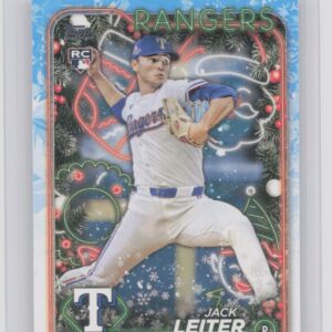2024 Topps Holiday Jack Leiter RC #H155 Rangers