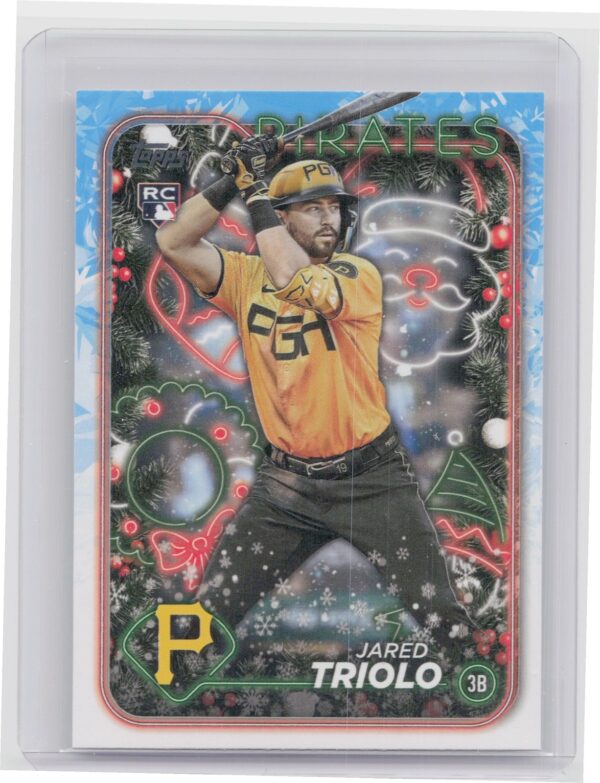 2024 Topps Holiday Jared Triolo RC #H188 Pirates