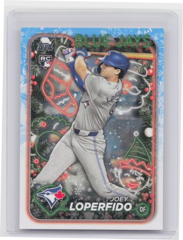 2024 Topps Holiday Joey Loperfido H71 Blue Jays