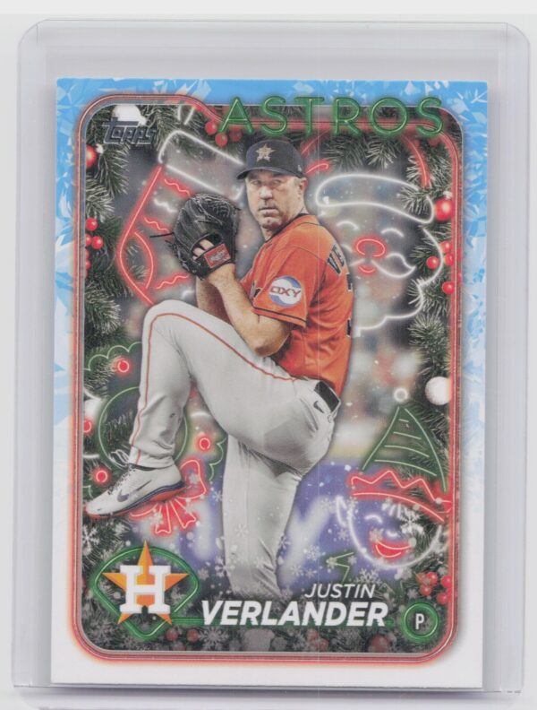 2024 Topps Holiday Justin Verlander #H68 Astros