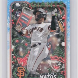 2024 Topps Holiday Luis Matos Rookie H70 Giants
