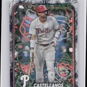 2024 Topps Holiday Nick Castellanos Holiday Tree #H195 Phillies