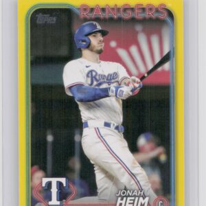 2024 Topps Jonah Heim Yellow /2024 #235 Rangers