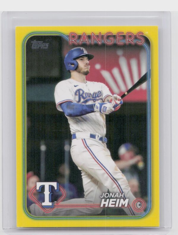 2024 Topps Jonah Heim Yellow /2024 #235 Rangers