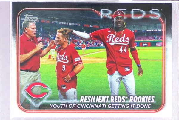 2024 Topps Resilient Reds Rookies: Youth of Cincinnati Getting It Done #133 Reds