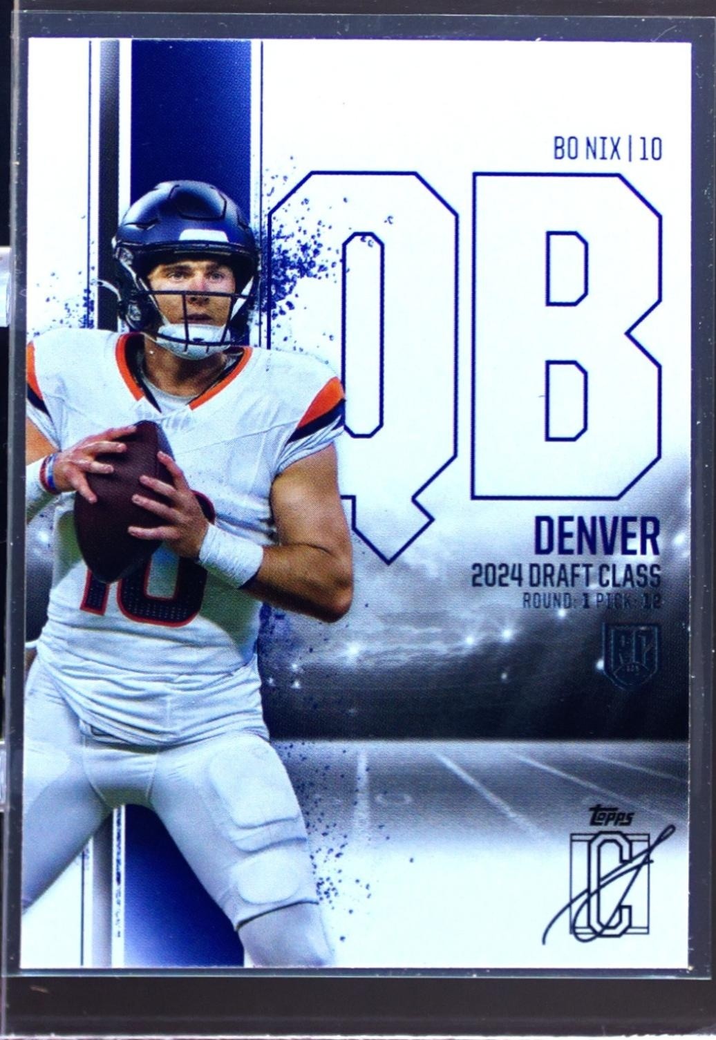 2024 Topps Signature Class Bo Nix RC #100 Broncos